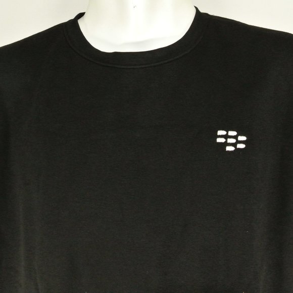 BLACKBERRY BBM VIntage Tech Black Sweatshirt Employee Uniform Shirt Size… - Picture 5 of 10